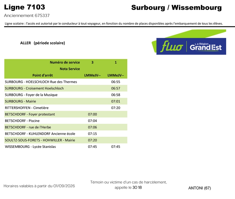 Betschdorf Wissembourg Lycee