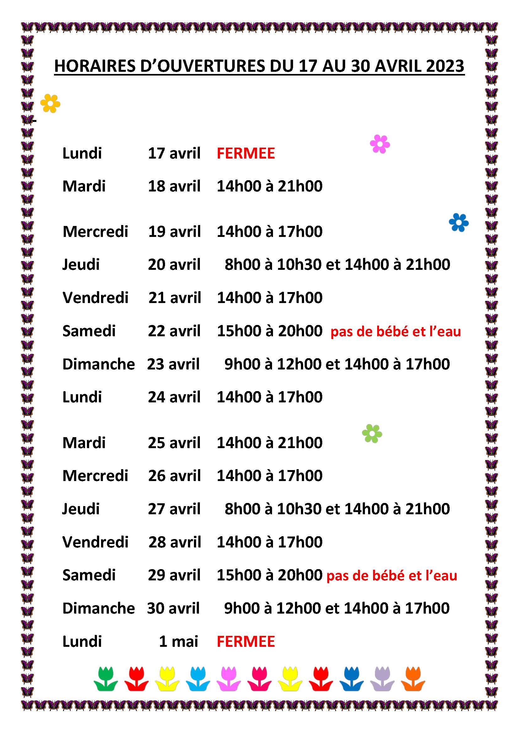 vacances de prinptemps2023