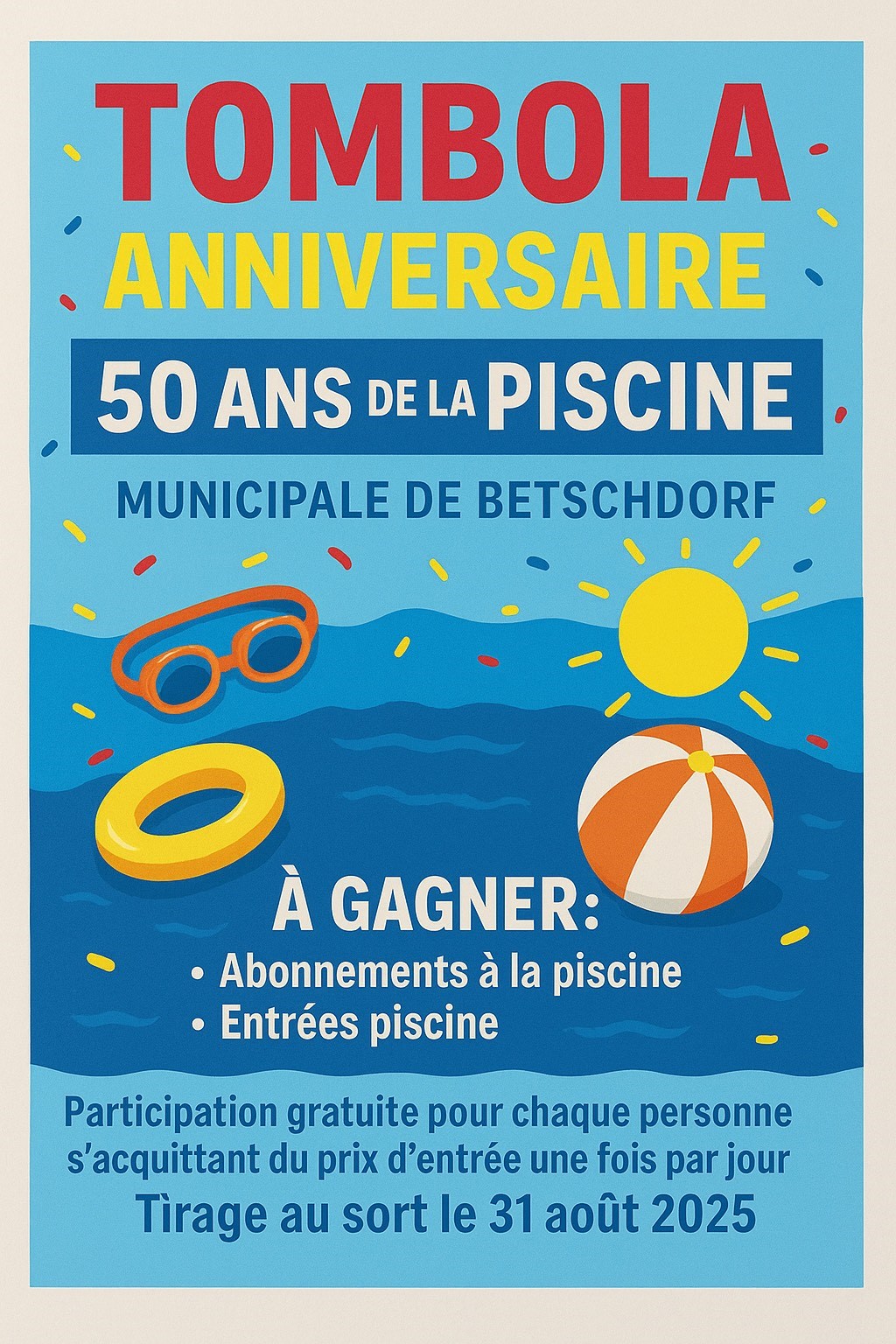 Anniversaire piscine