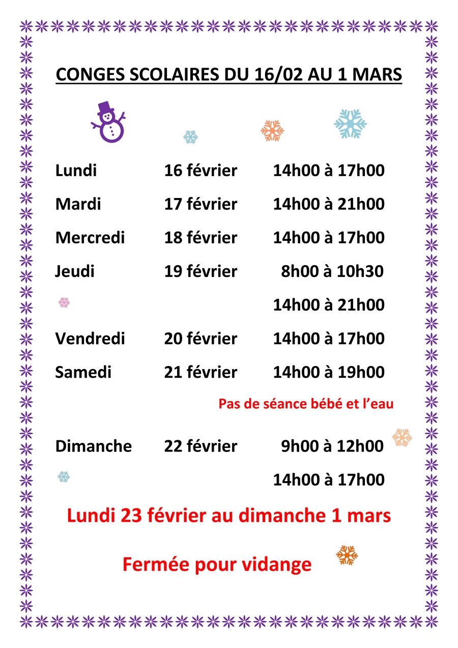 vacances scolaires février 2026