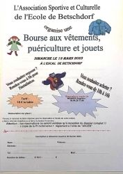 Bourse vêtements 2019
